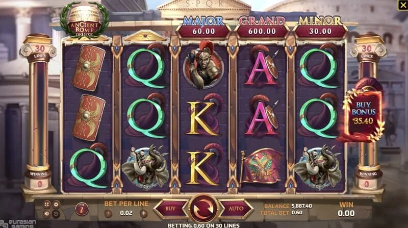 Ancient Rome Deluxe AI – pelinkulku voittolinjalla